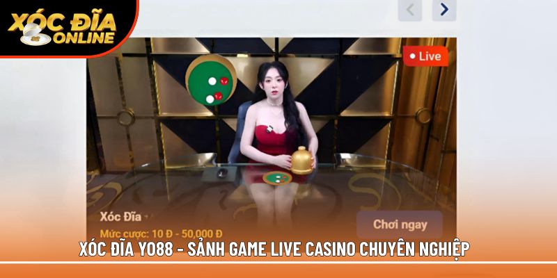 Xóc đĩa Yo88 - Sảnh game live casino chuyên nghiệp
