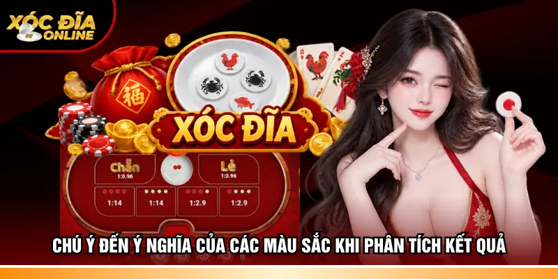 Chú ý đến ý nghĩa của các màu sắc khi phân tích kết quả